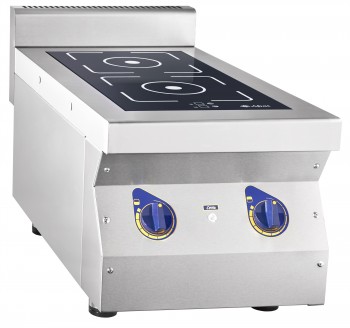 Плита индукционная 2-х конфорочная КИП-27Н, настольная, 400х750х475 мм, 3,5 кВт, 230 В, сплошная сте