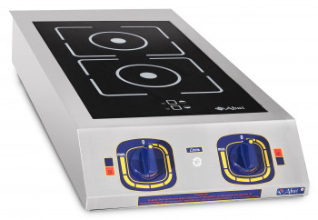 Плита индукционная 2-х конфорочная КИП-2Н, настольная, 362х702х118,5 мм, 3,5 кВт, 230 В, сплошная ст