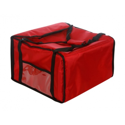 Термосумка 450х450х300 фольгированная красная без вентиляции