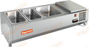 Холодильная витрина настольная для ингредиентов HICOLD VRTO 1000