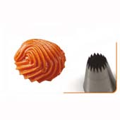 Насадка кондитер. Хризантема d=9 мм. нерж. /1/