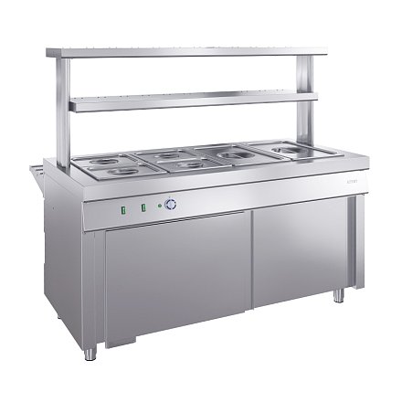 Купить ривьера - мармит 2-х блюд м2-1120-02-со с 2-я полками и гастроемкостями (комплект)